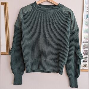 Equipment Green Crew Neck Sweater